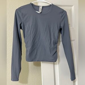 lululemon athletica Long Sleeve All it Takes Back Twist ribbed top